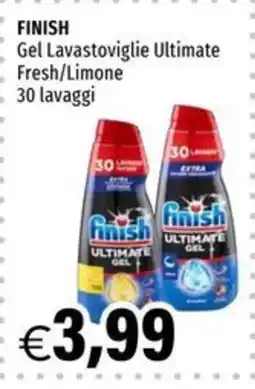 Hurrà Finish Gel Lavastoviglie Ultimate Fresh/Limone offerta
