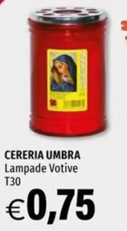 Hurrà Cereria Umbra Lampade Votive offerta