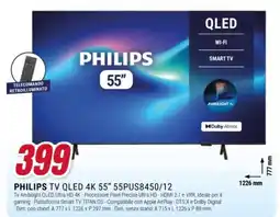 Trony Philips TV QLED 4K 55" offerta