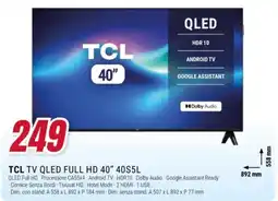 Trony TCL TV QLED FULL HD 40" offerta
