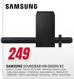Trony Samsung Soundbar HW-Q600H/XC offerta