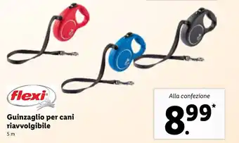 Lidl Flexi Guinzaglio per cani riavvolgibile 5m offerta