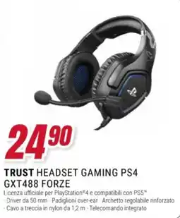 Trony Trust headset gaming ps4 gxt488 forze offerta