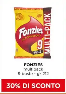 Alì Supermercati Fonzies multipack offerta