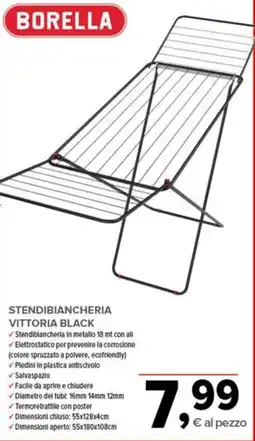 Todis Stendibiancheria Vittoria Black Borella offerta