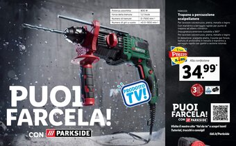 Lidl Parkside Trapano a percussione scalpellatore offerta