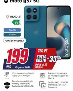 Trony moto g57 5G offerta