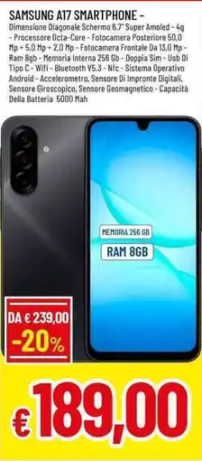 Famila Superstore Samsung A17 Smartphone offerta