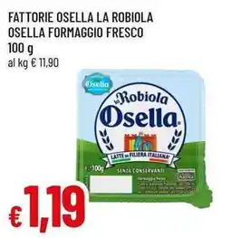 Famila Superstore Robiola Osella offerta