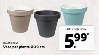 Lidl Livarno Home Vaso per piante Ø 40 cm offerta