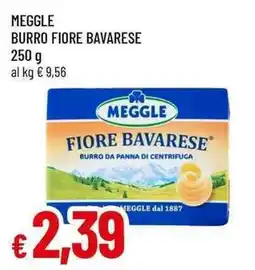 Famila Superstore Meggle burro fiore bavarese offerta