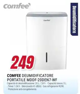 Trony Comfee deumidificatore portatile offerta