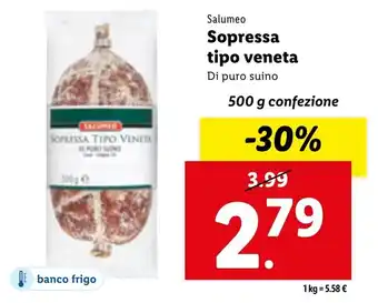 Lidl Salumeo Sopressa tipo veneta 500g offerta