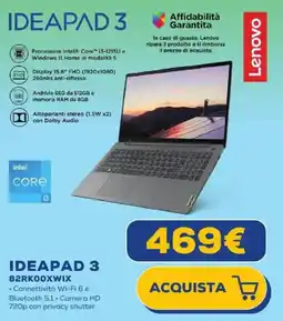 Euronics Lenovo IDEAPAD 3 offerta