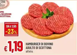 Famila Superstore Hamburger di bovino adulto di scottona offerta