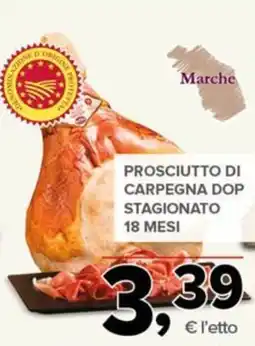 Todis Prosciutto di Carpegna DOP offerta