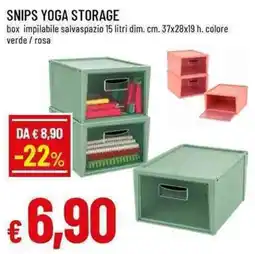 Famila Superstore Snips yoga storage box offerta