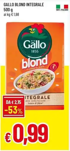 Famila Superstore Riso Gallo blond integrale offerta