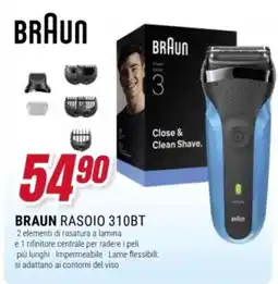 Trony BRAUN RASOIO 310BT offerta