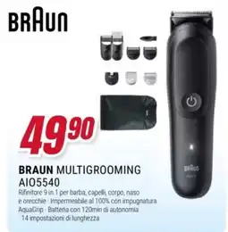 Trony Braun Multigrooming AIO5540 offerta