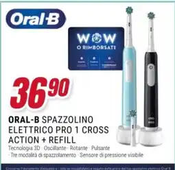 Trony Oral-B spazzolino elettrico pro 1 cross action offerta