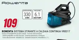 Trony Rowenta sistema stirante a caldaia continua VR8317 offerta