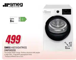 Trony SMEG asciugatrice DNP08SEB offerta