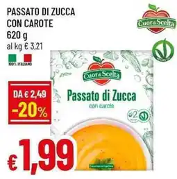 Famila Superstore Passato di Zucca con Carote Cuor di Scelta offerta