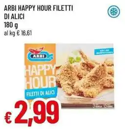 Famila Superstore Arbi happy hour filetti di alici offerta