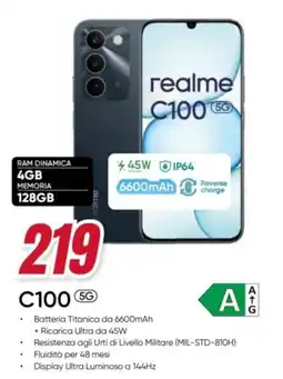 Trony realme C100 5G offerta