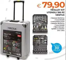 Todis Trolley kit utensili Ventux offerta
