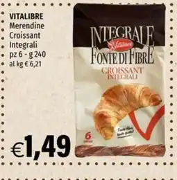 Hurrà Vitalibre Croissant Integrali offerta