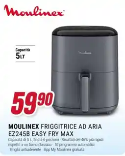 Trony Moulinex friggitrice ad aria ez245b easy fry max offerta