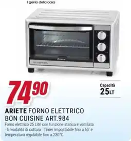 Trony Ariete forno elettrico Bon Cuisine offerta
