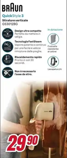 Trony Braun QuickStyle 3 Stiratore verticale offerta