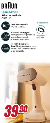 Trony Braun QuickStyle 5 Stiratore verticale offerta