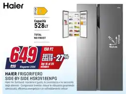 Trony Haier frigorifero side-by-side hsr3918enpg offerta