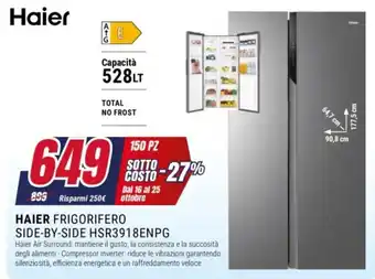 Haier frigorifero side-by-side hsr3918enpg