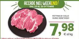 Todis Fettina di collo suino senz'osso offerta