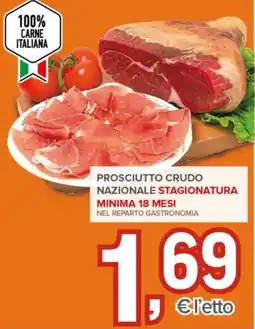 Todis Prosciutto crudo nazionale stagionatura offerta
