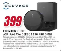 Trony EcoVacs Robot Aspira-Lava Deebot T90 Pro Omni offerta