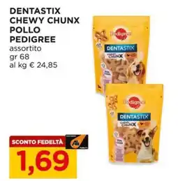 Alì Supermercati Dentastix chewy chunx pollo pedigree assortito offerta