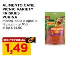 Alì Supermercati Alimento cane picnic variety friskies purina offerta