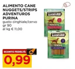 Alì Supermercati Alimento cane nuggets/strips adventuros Purina offerta