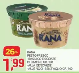 Carni e Affini Supermercati Rana pesto fresco offerta