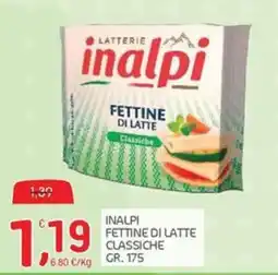 Carni e Affini Supermercati Inalpi fettine di latte classiche offerta