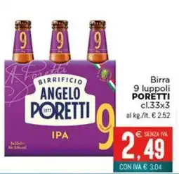 Altasfera Birra 9 luppoli Poretti IPA offerta