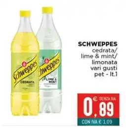 Altasfera Schweppes cedrata lime & mint limonata offerta