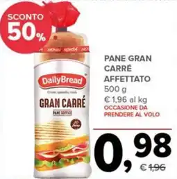 Todis DailyBread pane gran carré affettato offerta