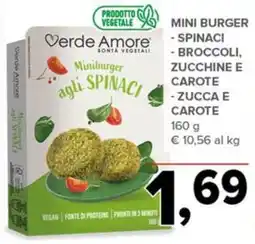 Todis Verde Amore Miniburger agli Spinaci offerta